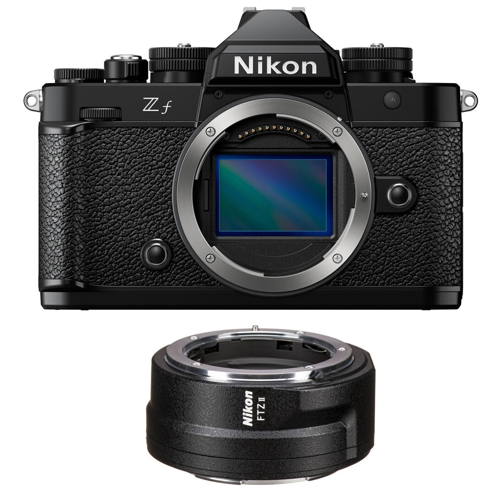 Nikon Z f + FTZ II mount adapter