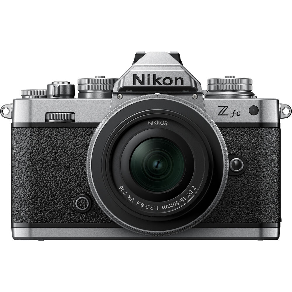 Nikon Z fc Mirrorless Digital Camera with Z DX 16-50mm f/3.5-6.3 VR (Silver) - 2 Year Warranty - Next Day Delivery
